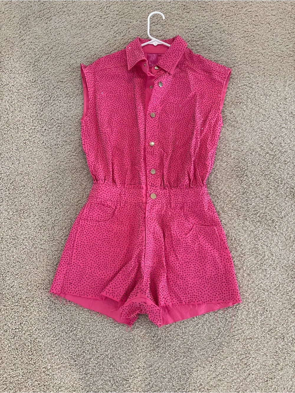 Queen of Sparkles rhinestone romper